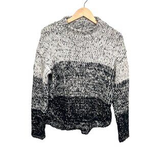 Superdry wool blend Womens Iridescent Ombre Jumper‎ Sweater black grey sz S